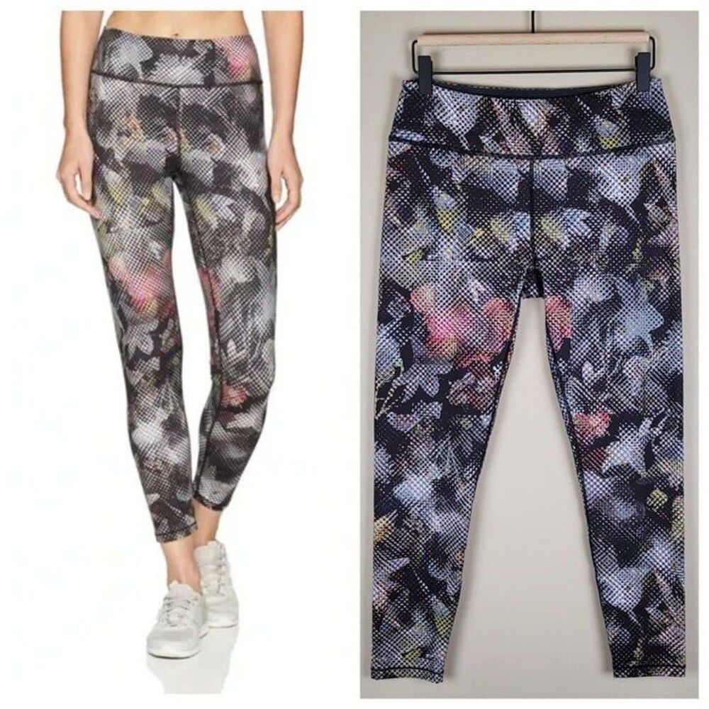 Prana Size M Roxanne Leggings Digi Flower Ankle Multicolor